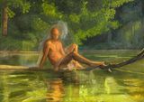 Shifting Waters by Jake Grewal contemporary artwork painting works on paper