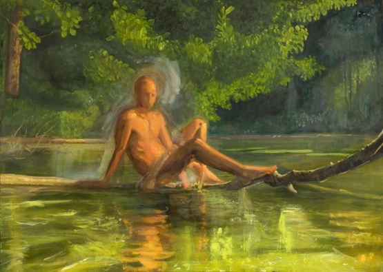 Shifting Waters by Jake Grewal contemporary artwork Painting