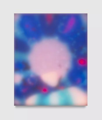 Turquoise Nebula by Leo Villareal contemporary artwork painting sculpture works on paper