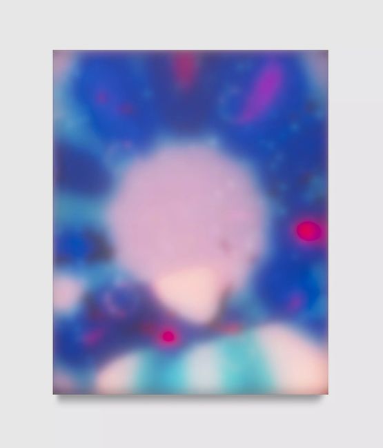 Turquoise Nebula by Leo Villareal contemporary artwork Painting