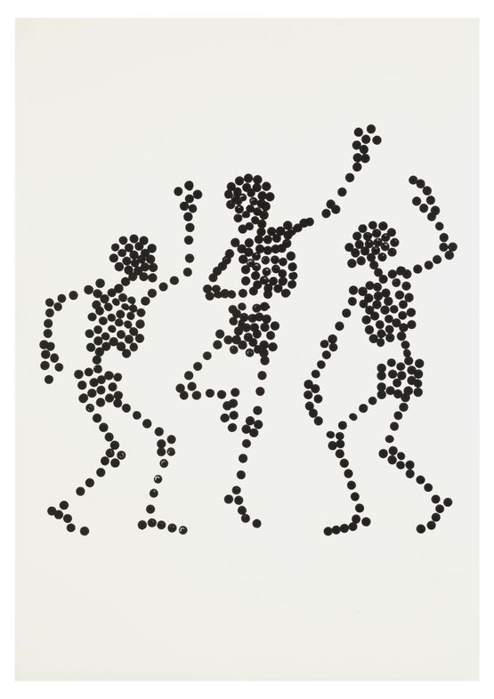 Dance to Dust Drawings 19 by Carlos Amorales contemporary artwork Works on Paper