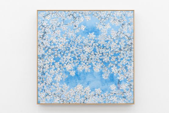 White Plum Blossoms by Huh Dal Jae contemporary artwork Painting