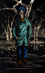 Magic of Atlas - Characters Design of Luocha - Man with Glasses by Sun Xun contemporary artwork print