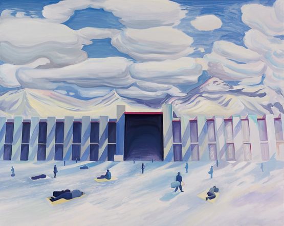 West Sqaure by Yu Guo contemporary artwork Painting
