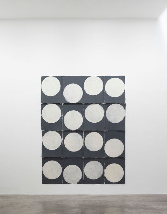 All Wall balls white grey by Richard Gorman contemporary artwork Works on Paper