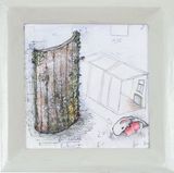 Eventuelle Ruckwand by Linus Riepler contemporary artwork drawing painting works on paper