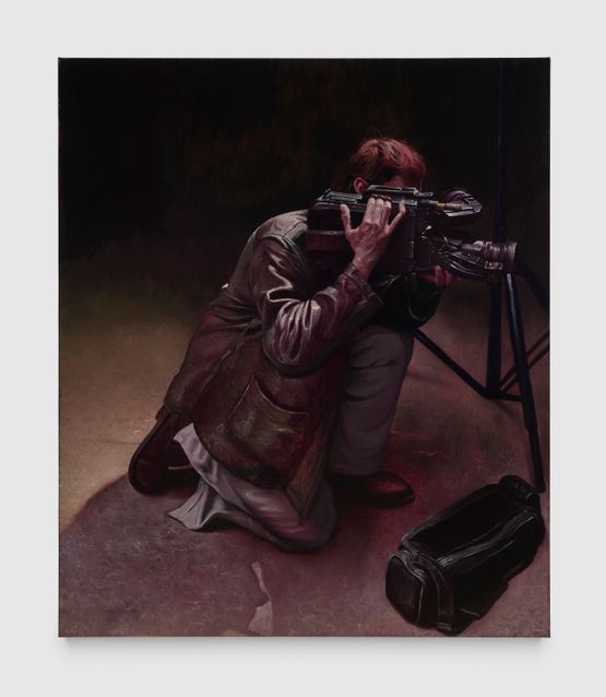 The pig by Bendt Eyckermans contemporary artwork Painting