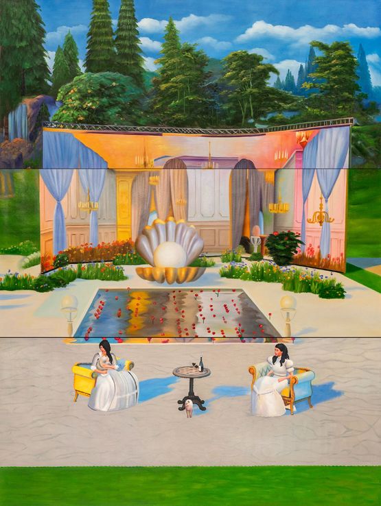 Home Sweet Home After Love Pool 3 by Mak2 contemporary artwork Painting