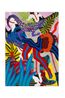 Union of Fire and Water by Ramina Saadatkhan contemporary artwork Painting