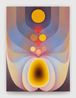 The pit and the pendulum in yellow by Loie Hollowell contemporary artwork Painting