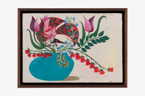 Bouquet eye by Clare Rojas contemporary artwork Painting