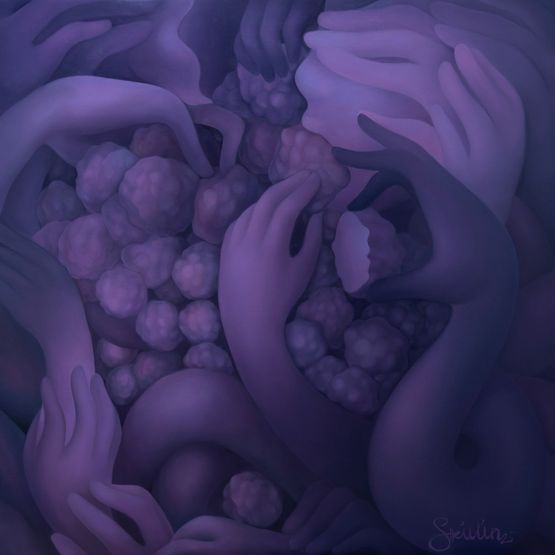 December Essence by Ellen Sheidlin contemporary artwork Painting