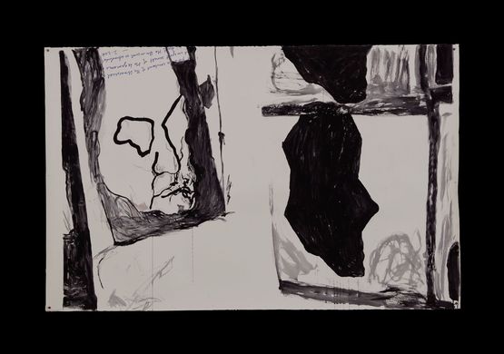 Passage of Symptoms 55 by Mike Parr contemporary artwork Works on Paper