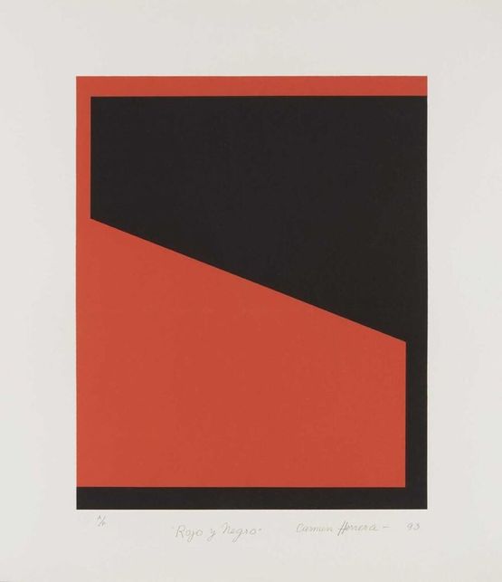 Rojo y Negro by Carmen Herrera contemporary artwork Print
