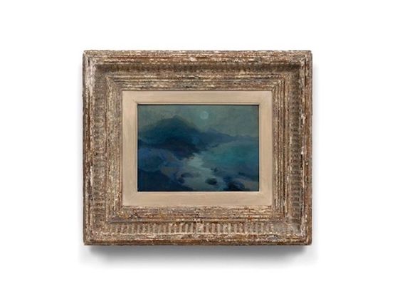 Big Sur Moon by Deborah Tarr contemporary artwork Painting