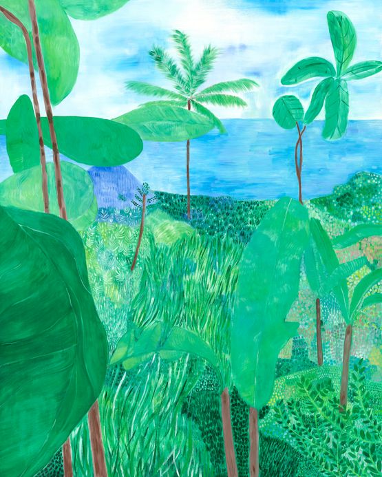 Tropical Landscape by Sally Ross contemporary artwork Painting