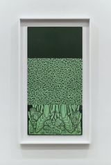 Green Squire by Steven Claydon contemporary artwork drawing works on paper