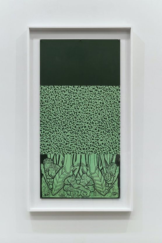 Green Squire by Steven Claydon contemporary artwork Works on Paper