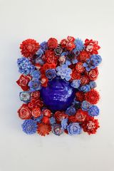 Bloom self-portrait Make America America Again after Langston Hughes by Layo Bright contemporary artwork sculpture