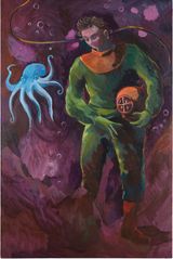 Scuba Diver 1 by Charles Hascoet contemporary artwork painting