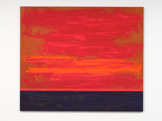 Like a Bloodshot Sword-blade by Gretchen Albrecht contemporary artwork Painting