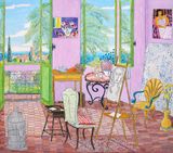 Matisses Studio Venice by Damian Elwes contemporary artwork painting works on paper