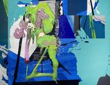 A Person in Blue Shadow by Zhong Wei contemporary artwork painting