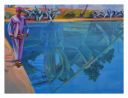 The ruin the pool and the water diviner by Duncan Wylie contemporary artwork Painting