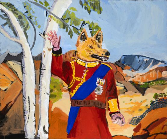 Country Wave by Vincent Namatjira contemporary artwork Painting
