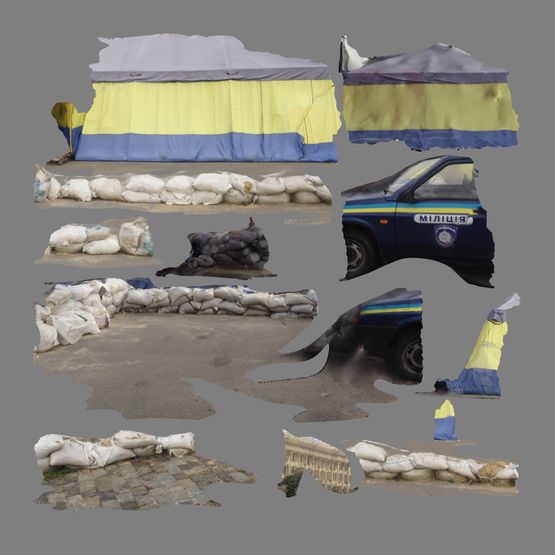 TentTexture Kharkiv by Hito Steyerl contemporary artwork Print
