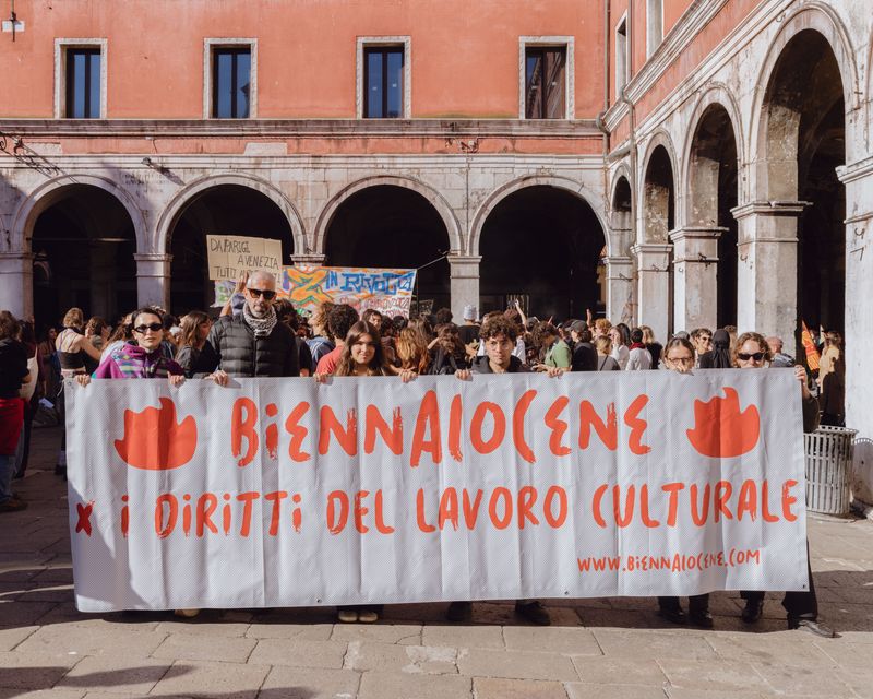Venice on Strike Again Art Workers Support Global Dockworkers Protest
