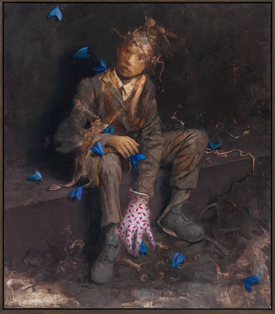 Ruhsuch by Jonas Burgert contemporary artwork Painting