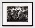 Study of House on Fire by Robert Longo contemporary artwork Works on Paper