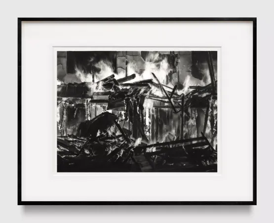 Study of House on Fire by Robert Longo contemporary artwork Works on Paper