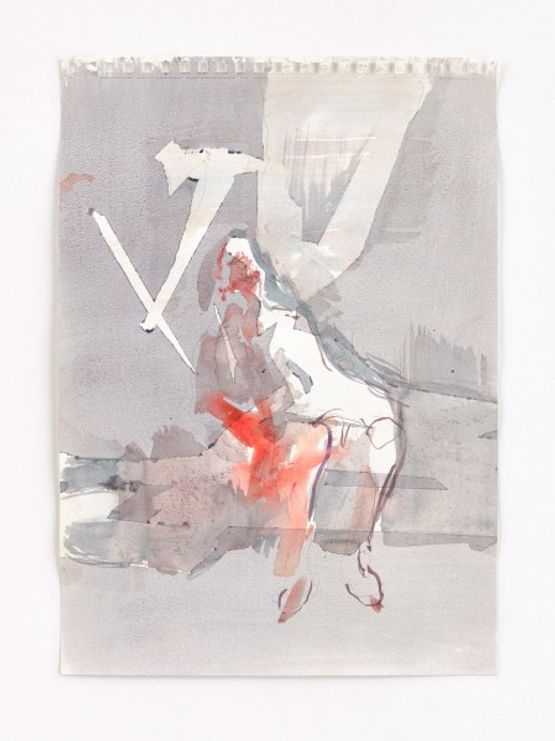 untitled Atmosphere by Robert Muntean contemporary artwork Painting