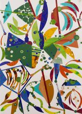 Camouflaged by Nuno Gil contemporary artwork drawing painting works on paper