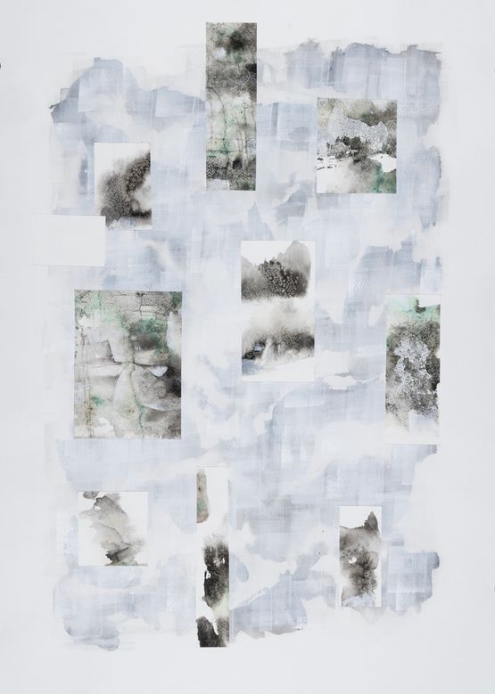 Cold Mountain Revisited 6 by Chiang Yomei contemporary artwork Works on Paper