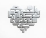 Tetris Remix 1 - Silver by Quan Wenfei contemporary artwork design