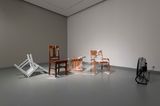 Wind of Things 4 chairs by Sena Basoz contemporary artwork installation sculpture textile