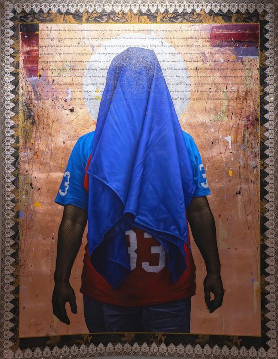 Shrouded V by Leslie De Chavez contemporary artwork Painting