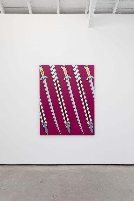 Red Decisions by Adam Mcewen contemporary artwork Painting