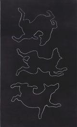 Ohne Titel Drei Hunde 5 by Aldo Walker contemporary artwork painting