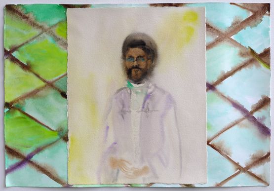 Benjamin and Maries Neighbour by Francis Upritchard contemporary artwork Works on Paper