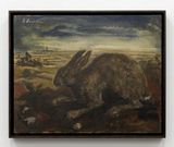 Untitled Paesaggio con lepre by Luigi Zuccheri contemporary artwork painting