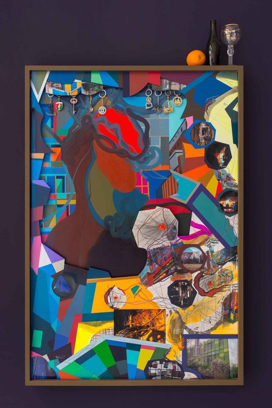 The Crack by Franz Ackermann contemporary artwork Painting