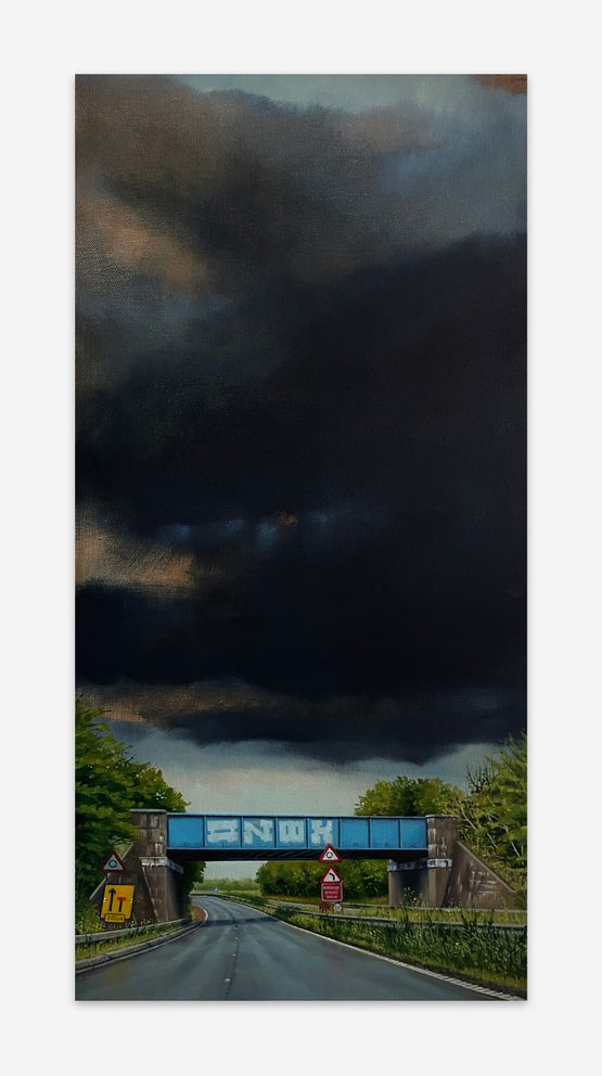 Heavy Overhead Blue by Jen Orpin contemporary artwork Painting