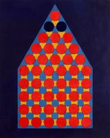 Code 22 by Lubna Chowdhary contemporary artwork painting works on paper