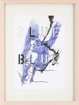 BLUE by Erik Schmidt contemporary artwork mixed media works on paper