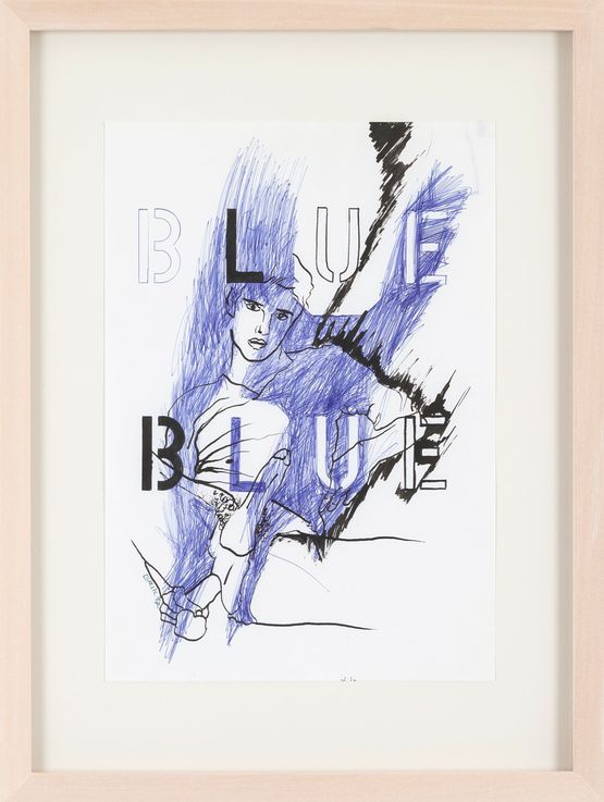 BLUE by Erik Schmidt contemporary artwork Works on Paper