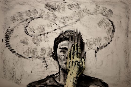 Self Portrait by Bae Yoon Hwan contemporary artwork Drawing